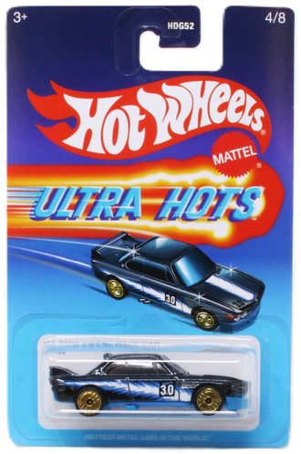 1:64 Ultra Hots - 1973 BMW 3.0 CSl Race Car (Black w/Blue Flame) 1:64 Ultra Hots - 1973 BMW 3.0 CSl Race Car (Black w/Blue Flame)