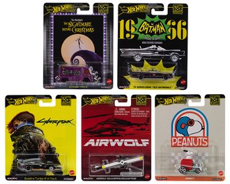 1:64 Hot Wheels 2025 Premium - Pop Culture - M Assortment (Set of 5)