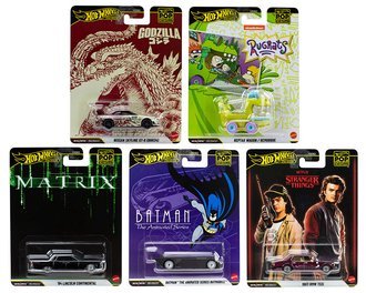 1:64 Hot Wheels 2025 Premium - Pop Culture - N Assortment (Set of 5)
