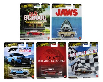 1:64 Hot Wheels 2026 Premium - Pop Culture - T Assortment (Set of 5) 1:64 Hot Wheels 2026 Premium - Pop Culture - T Assortment (Set of 5)