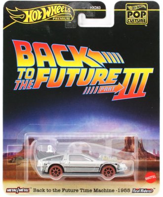 1:64 Pop Culture - Back to the Future Time Machine - 1955 (Silver)