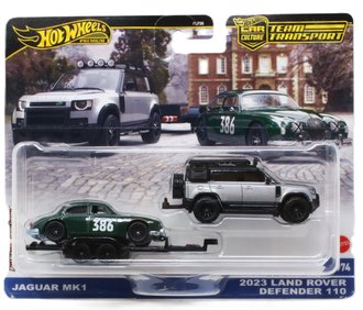1:64 Team Transport - Jaguar Mk1 #386 & 2023 Land Rover Defender 110 1:64 Team Transport - Jaguar Mk1 #386 & 2023 Land Rover Defender 110