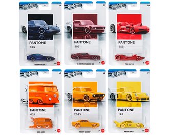 1:64 Hot Wheels Silver Series - Pantone Assortment A (Case of 10) 1:64 Hot Wheels Silver Series - Pantone Assortment A (Case of 10)