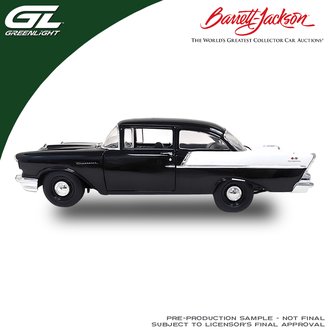 1:18 Barrett-Jackson - 1957 Chevy 150 (Onyx Black w/Gloss White) 1:18 Barrett-Jackson - 1957 Chevy 150 (Onyx Black w/Gloss White)
