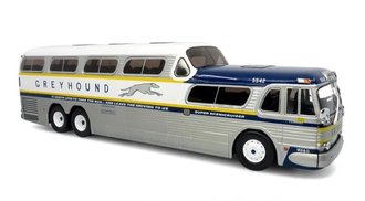 1:43 GM PD-4501 Scenicruiser Coach "Greyhound - 50th Anniversary Gold Stripe"