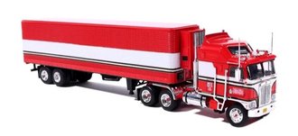 1:64 1979 Kenworth K100E Aerodyne w/Reefer Trailer "B.J. McKay - BJ and the Bear" (Red)