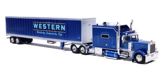 1:64 2002 Peterbilt 379 Tractor w/Van Trailer "Western Distributing"