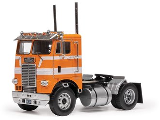 1:43 1976 Freightliner COE (Orange/White)