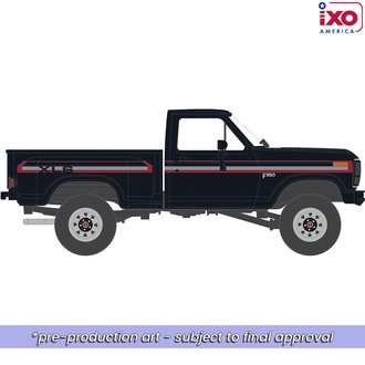 1:64 1983 Ford F-150 XLS Flareside 4x4 (Raven Black) 1:64 1983 Ford F-150 XLS Flareside 4x4 (Raven Black)