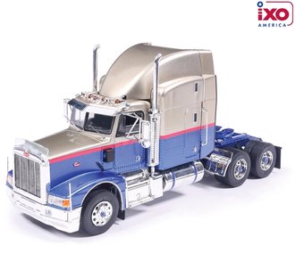 1:43 2014 Peterbilt 377 (Blue/Champagne)