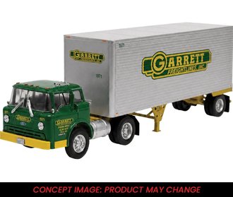 1:43 1980 Ford C Series 800 w/Pup Van "Garrett Freightlines" 1:43 1980 Ford C Series 800 w/Pup Van "Garrett Freightlines"