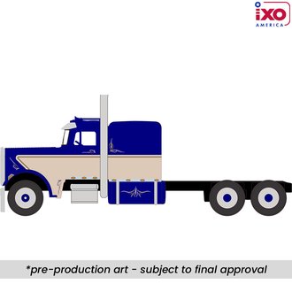 1:64 1973 Peterbilt 359 Tractor (Blue/Tan) 1:64 1973 Peterbilt 359 Tractor (Blue/Tan)