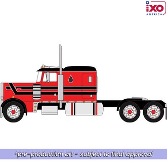 1:64 1973 Peterbilt 359 Tractor (Red/Black)