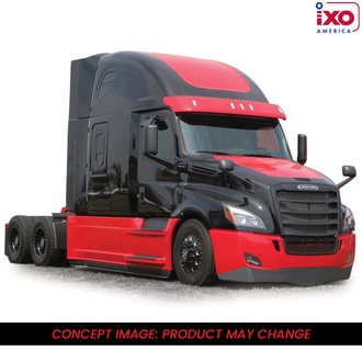 1:64 2018 Freightliner Cascadia (Black/Red)
