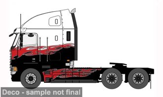 1:64 2002 Freightliner Argosy (Red/Black)