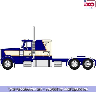 1:64 1998 Freightliner Classic (Blue/Cream/Peach) 1:64 1998 Freightliner Classic (Blue/Cream/Peach)