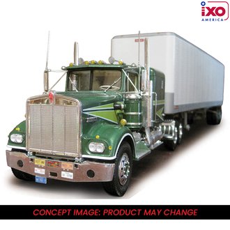 1:64 1974 Kenworth W-925 w/Dry Van Trailer "Movin' On" (Green/White)