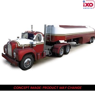 1:64 1953 Mack B-61 w/Semi Tanker Trailer (Candy Red/White)