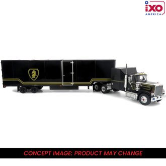 1:64 1980 GMC General Tractor w/Trailer (Black/Gold) 1:64 1980 GMC General Tractor w/Trailer (Black/Gold)