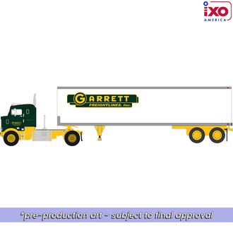 1:64 1950 Kenworth Bullnose w/Vintage Trailer "Garrett Freightlines"