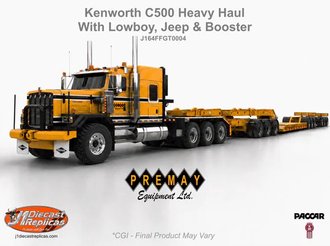 1:64 Kenworth C500 w/3x3x3 Heavy Lowboy "Premay" 1:64 Kenworth C500 w/3x3x3 Heavy Lowboy "Premay"