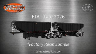 1:64 B-Train Grain Trailers (Black w/Black Frame) 1:64 B-Train Grain Trailers (Black w/Black Frame)