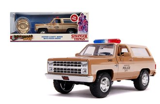 1:24 Stranger Things Hopper's Chevy Blazer w/Police Badge