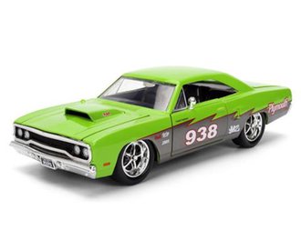 1:24 Big Time Muscle - 1970 Plymouth Road Runner #938 (Lime Green/Black)