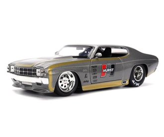 1:24 Big Time Muscle - 1971 Chevrolet Chevelle SS "Hurst" (Gray/Gold)