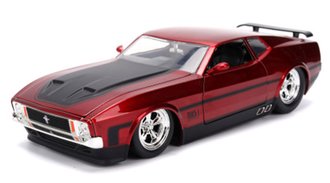 1:24 Big Time Muscle - 1973 Ford Mustang Mach 1 (Dark Red/Black)