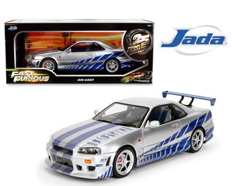 1:18 Fast & Furious - Brian's Nissan Skyline GT-R (R34) (Silver) 1:18 Fast & Furious - Brian's Nissan Skyline GT-R (R34) (Silver)