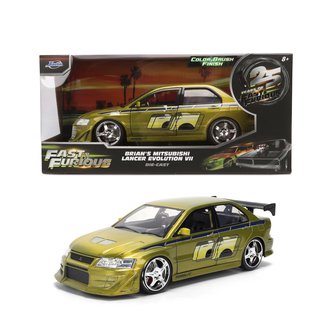 1:24 Fast & Furious - Brian's Mitsubishi Lancer EVO VII (Color Brush Finish) 1:24 Fast & Furious - Brian's Mitsubishi Lancer EVO VII (Color Brush Finish)