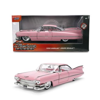 1:24 Showroom Floor - 1959 Cadillac Coupe Deville (Glossy Pink) 1:24 Showroom Floor - 1959 Cadillac Coupe Deville (Glossy Pink)