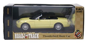 1:43 Thunderbird Show Car Convertible w/Top (Light Yellow) 1:43 Thunderbird Show Car Convertible w/Top (Light Yellow)