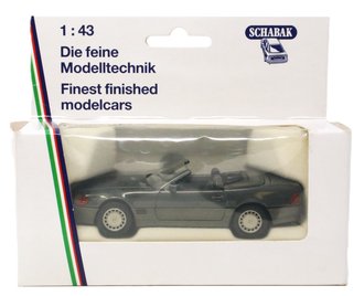 1:43 1990 Mercedes-Benz SL Cabrio Top Down (Silver/Gray) 1:43 1990 Mercedes-Benz SL Cabrio Top Down (Silver/Gray)