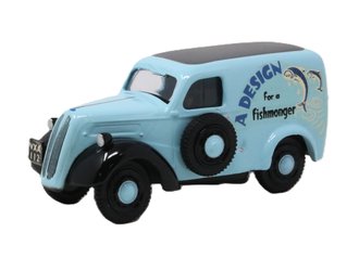 1:43 Fordson 5CWT Van - Fishmonger Demo Van (Light Blue)