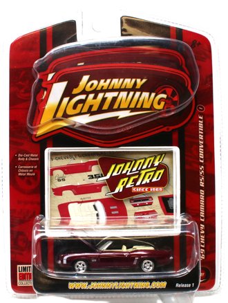 1:64 Johnny Retro - 1969 Chevy Camaro RS/SS Convertible (Magenta) 