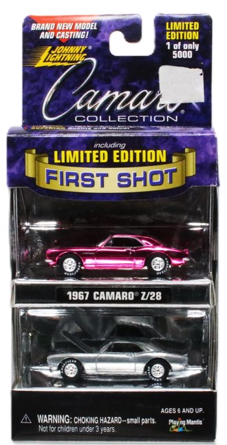 1:64 First Shot - Camaro Collection 1967 Camaro Z/28 (Chrome & Raw Finish)