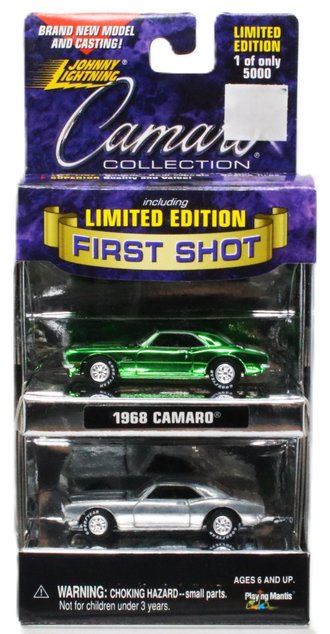 1:64 First Shot - Camaro Collection 1968 Camaro (Chrome & Raw Finish)