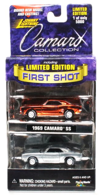 1:64 First Shot - Camaro Collection 1969 Camaro SS (Chrome & Raw Finish)