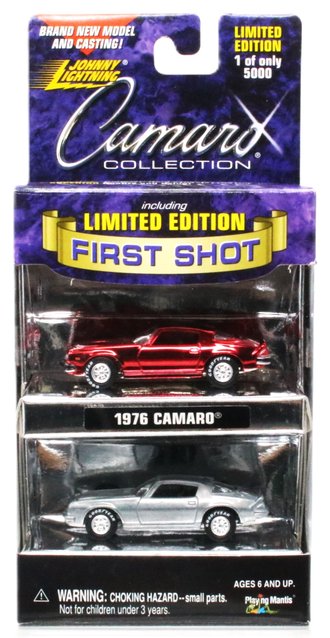1:64 First Shot - Camaro Collection 1976 Camaro (Chrome & Raw Finish)