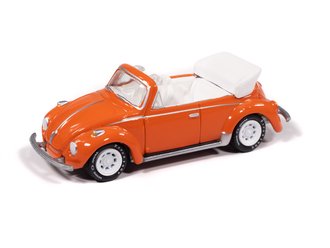 1:64 1975 Volkswagen Super Beetle Convertible (Pumpkin Orange)