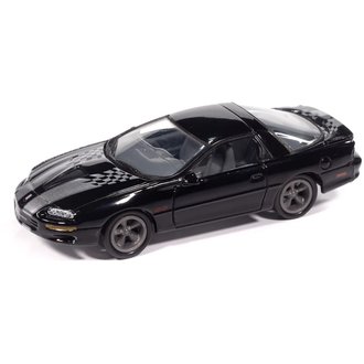 1:64 2002 Chevy Camaro SS 35th Anniversary (Black w/Silver Stripes)