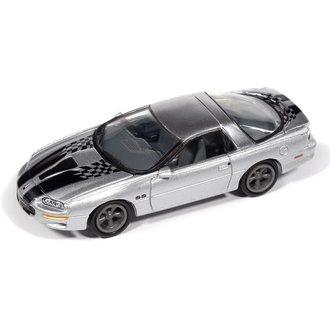 1:64 2002 Chevy Camaro SS 35th Anniversary (Silver w/Black Stripes)