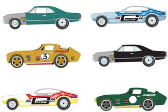 1:64 Johnny Lightning Collector Tin Assortment - 2026 Release 2 (Set of 6)