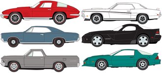 1:64 Johnny Lightning Muscle Cars USA - 2025 Release 3B (Set of 6) 1:64 Johnny Lightning Muscle Cars USA - 2025 Release 3B (Set of 6)