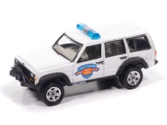 1:64 1998 Jeep Cherokee Sport - Coast Guard Tribute 1915 to 2025 (Matte White) 1:64 1998 Jeep Cherokee Sport - Coast Guard Tribute 1915 to 2025 (Matte White)