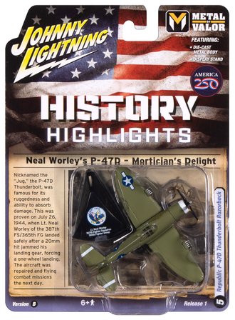 WWII Republic P-47D Thunderbolt Razorback Mortician's Delight (Olive Drab w/Nose Art) WWII Republic P-47D Thunderbolt Razorback Mortician's Delight (Olive Drab w/Nose Art)