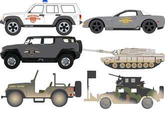 Johnny Lightning Military - 2025 Release 2B - Metal of Valor (Set of 6) Johnny Lightning Military - 2025 Release 2B - Metal of Valor (Set of 6)