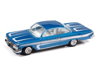 1:64 1961 Chevy Impala SS 409 "Scrapin" (Metallic Blue w/White) 1:64 1961 Chevy Impala SS 409 "Scrapin" (Metallic Blue w/White)